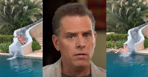 hunter biden nude waterslide|Wild videos show Hunter Biden going down waterslide naked and ...